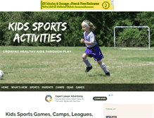 Tablet Screenshot of kids-sports-activities.com